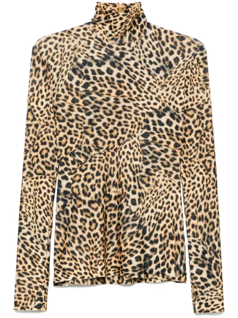 Norma Kamali long-sleeve turtleneck top Neutrals KK4246PL041656