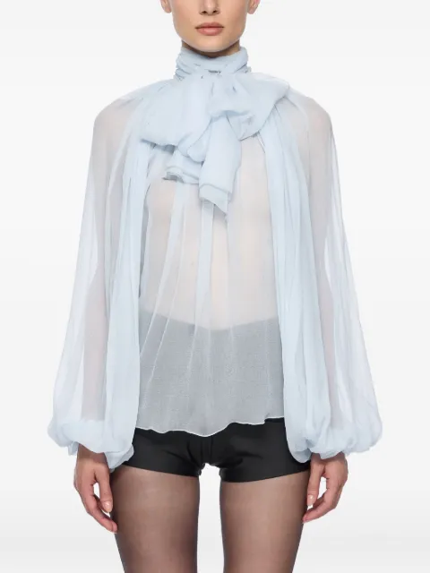 Atu Body Couture silk blouse Blue AT25050