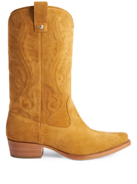1989 STUDIO Western boots Brown UFW24803LEBRN