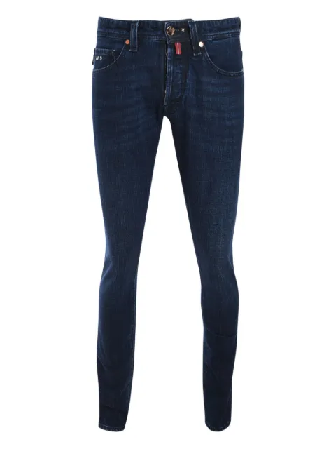 Sartoria Tramarossa Leonardo logo-patch skinny jeans Blue D01524I35