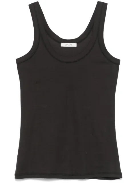 LEMAIRE cotton tank top Black TO1199LJ1016
