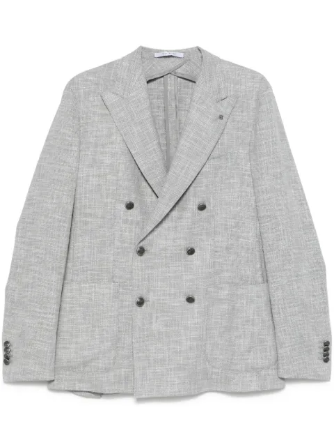 Tagliatore mélange-effect blazer Grey 1SMC20KC90057U