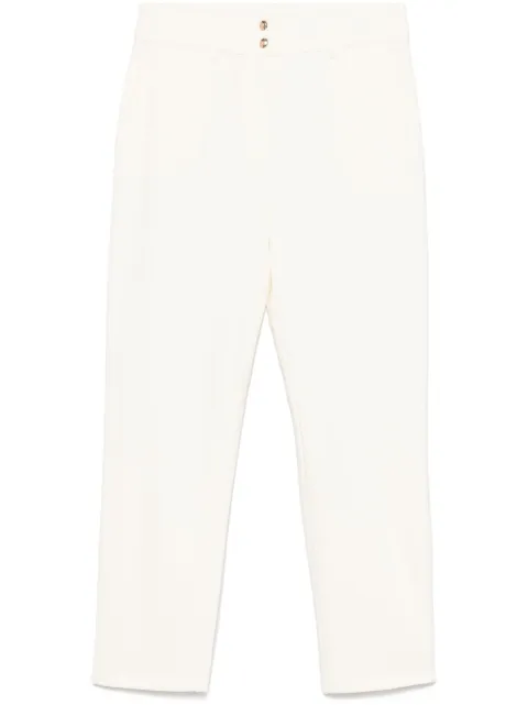 LIU JO logo-plaque trousers Neutrals TA5018FS002