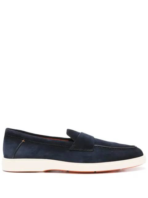 Santoni suede loafers Blue MGDT19051TICSEAA