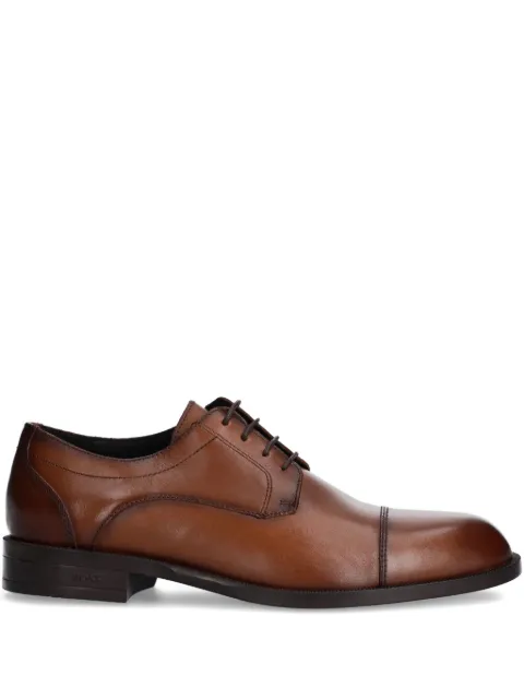 BOSS leather Oxford shoes Brown 50536144