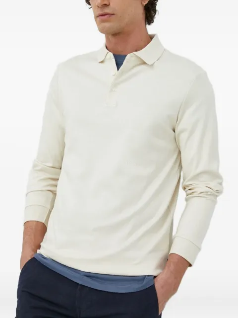 BOSS long-sleeve polo shirt White 50468392