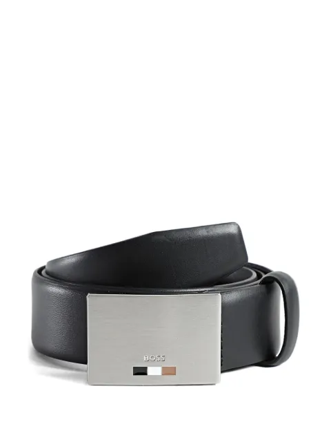 BOSS leather belt Black 50537467