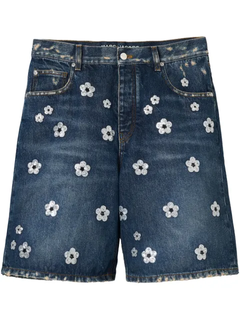 Marc Jacobs The Sequin Daisy Wide Leg shorts Blue 2S5RBT047D08488