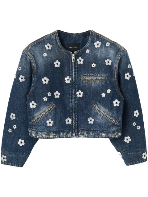 Marc Jacobs The Sequin Daisy Cropped jacket Blue 2S5RJC050D08488