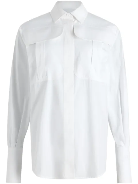 Patou Safari poplin shirt White BL0360017001W