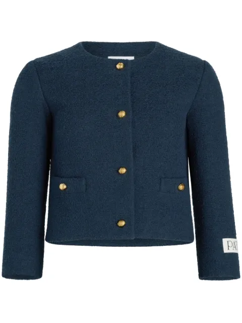 Patou collarless blazer Blue JA0500206699N