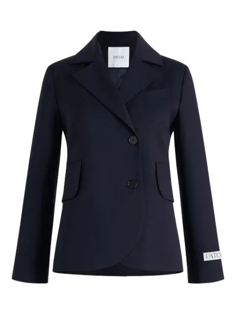 Patou belted wool blazer Blue JA0540103699N