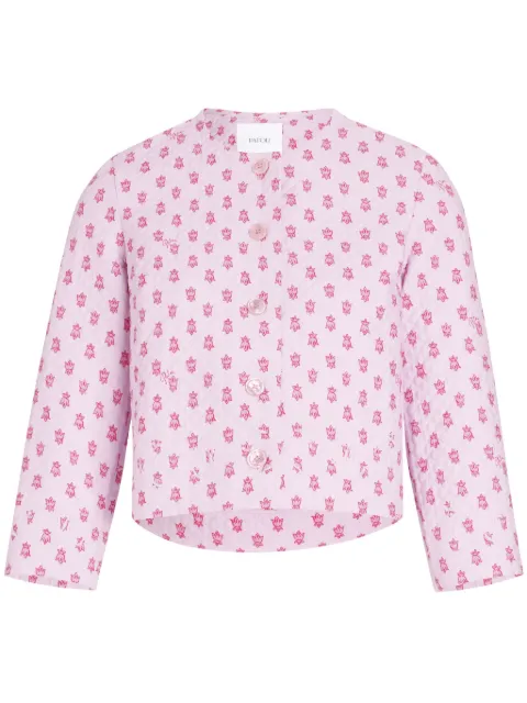 Patou floral-print quilted jacket Pink JA05202095073