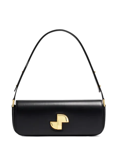 Patou Le Lock leather shoulder bag Black BA0205000999B