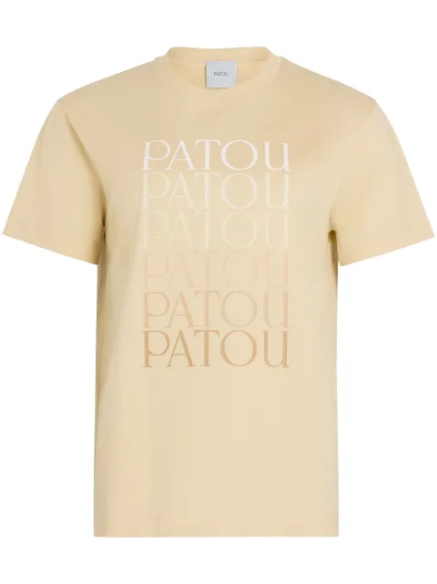 Patou logo-print T-shirt Yellow JE1129999118P