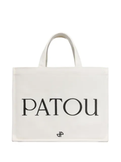 Patou medium logo-print tote bag White AC0880076001W