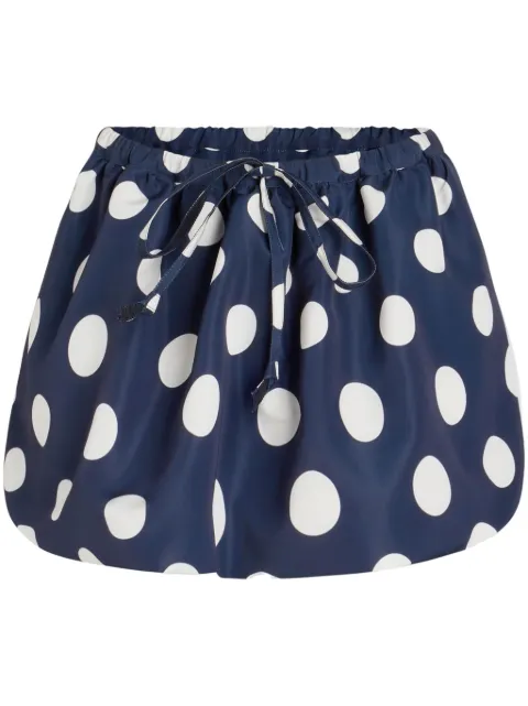 Patou Puffy faille mini skirt Blue SK08102135064