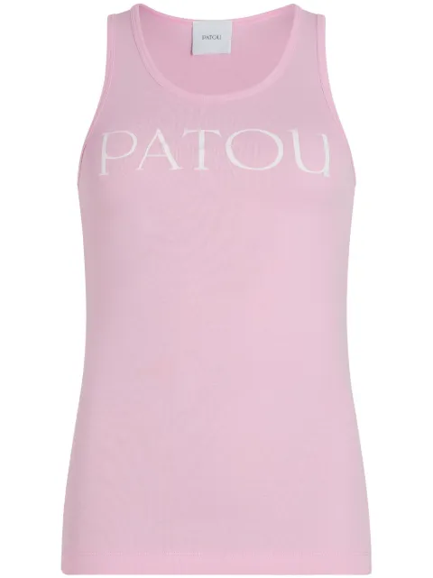 Patou logo-print tank top Pink JE0159994457P