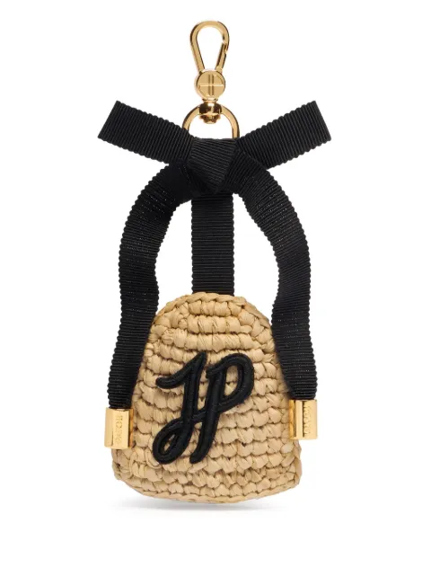 Patou raffia keychain Neutrals AC0910215102V