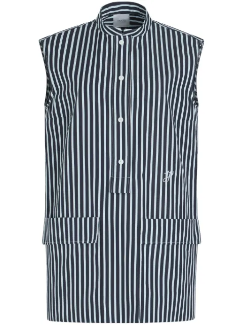 Patou striped mini shirt dress Blue DR16801905066
