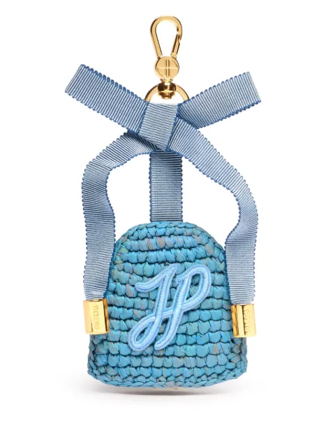 Patou raffia keychain Blue AC0910215637B