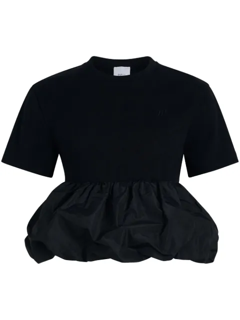 Patou ruffle-hem T-shirt Black JE1519990999B