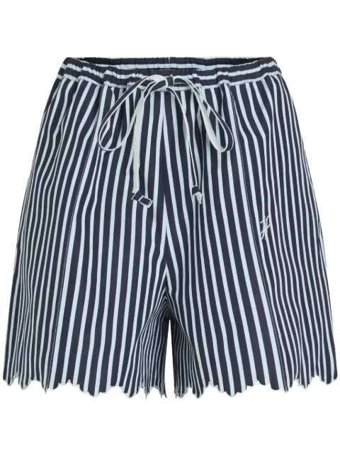 Patou striped drawstring shorts Blue TR04601905066
