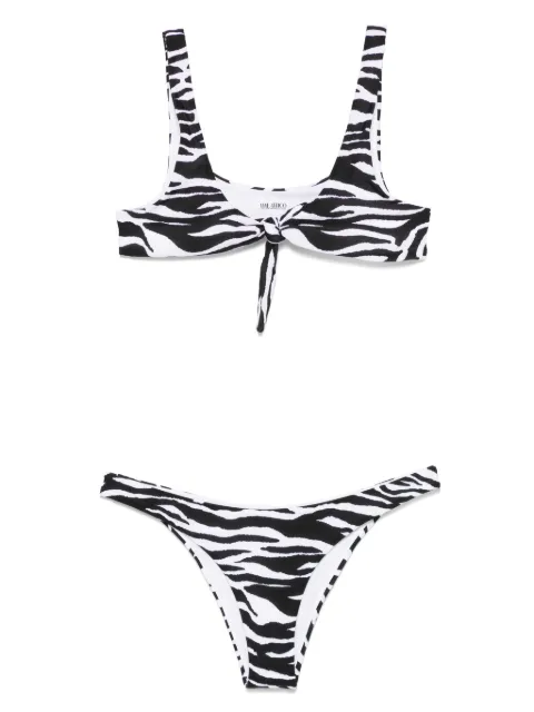 The Attico zebra-print bikini White 250WBC00011PAA014PR
