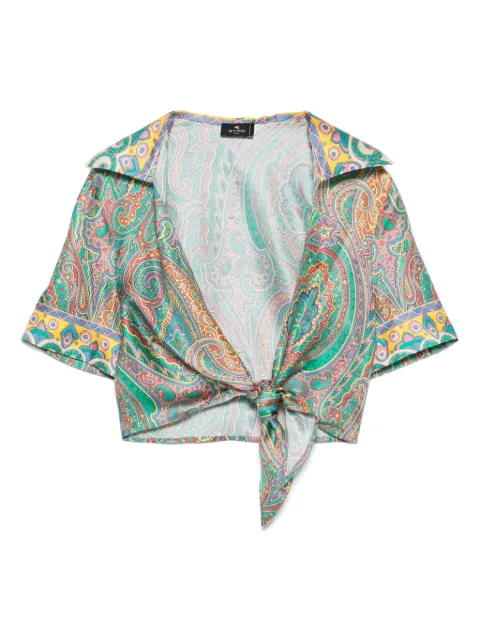 ETRO paisley-print beach cover up Green WRPA0027AK757