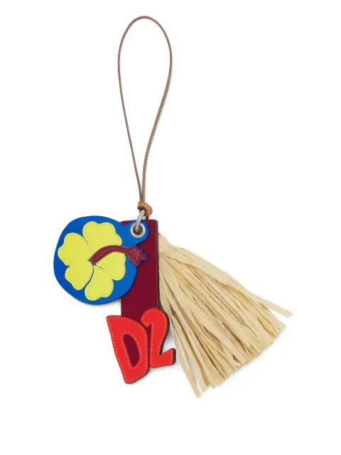 DSQUARED2 logo-patch keychain Red SGW001239208395