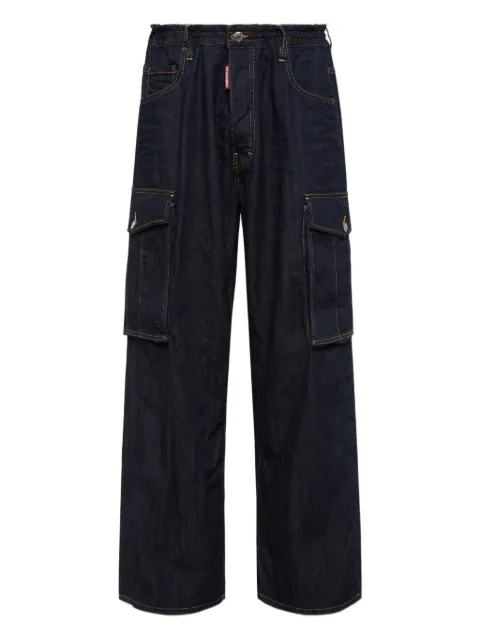 DSQUARED2 straight-leg cargo jeans Blue S78LB0106S30825