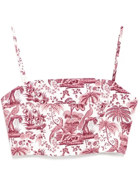 STAUD floral printed tank top White R25R1171SP