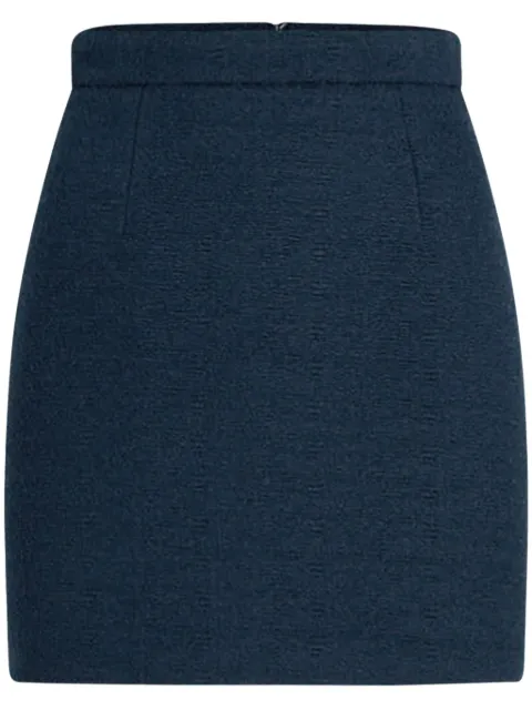 Patou organic-cotton tweed mini skirt Blue SK0720206699N
