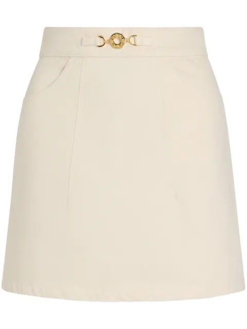 Patou A-line denim mini skirt Neutrals SK0420178008N