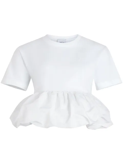 Patou ruffle-hem T-shirt White JE1519990001W