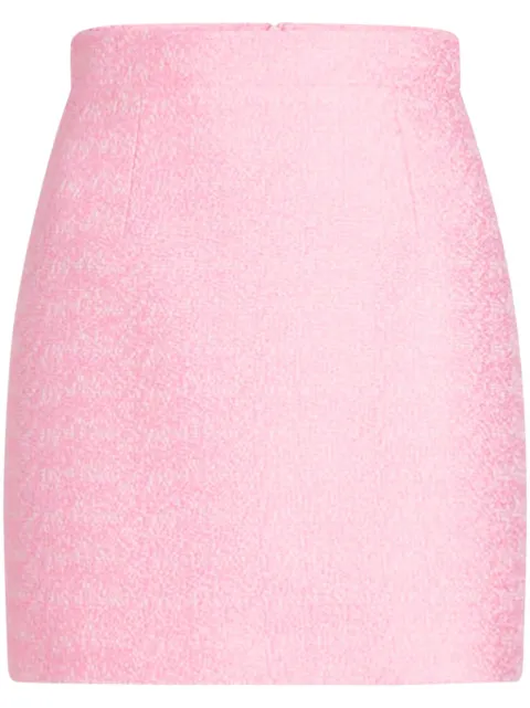 Patou organic-cotton tweed mini skirt Pink SK0720206457P