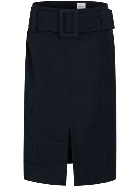 Patou belted midi skirt Blue SK0770204699N