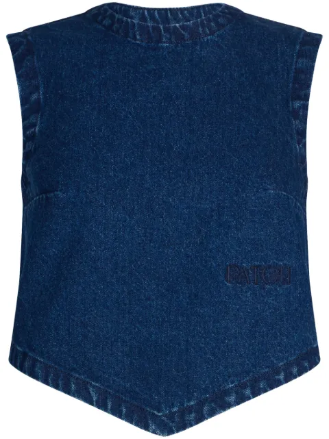 Patou scarf denim top Blue TO1610216661B