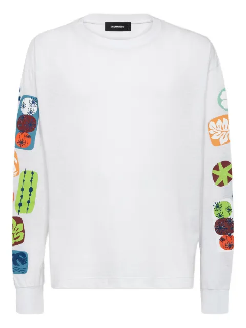 DSQUARED2 Summer Lovers T-shirt White S78GD0100S24379