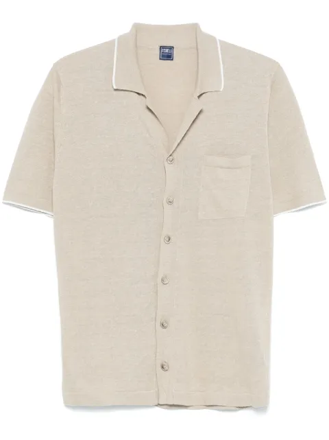Fedeli fine-knit shirt Neutrals 8UE05424
