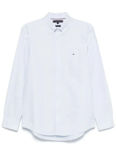 Tommy Hilfiger embroidered-logo shirt Blue MW0MW37571C1O