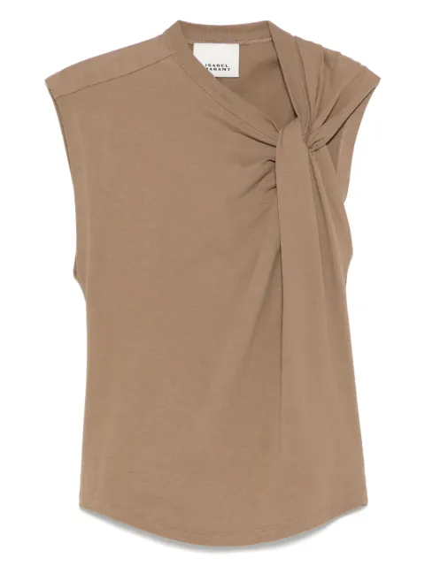 ISABEL MARANT Nayda top Brown TS0175FAA1N41I