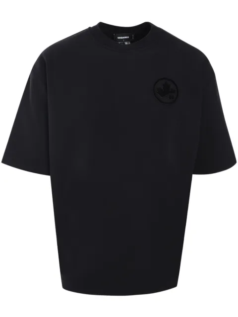 DSQUARED2 logo-appliqué T-shirt Black S74GU0810D25006