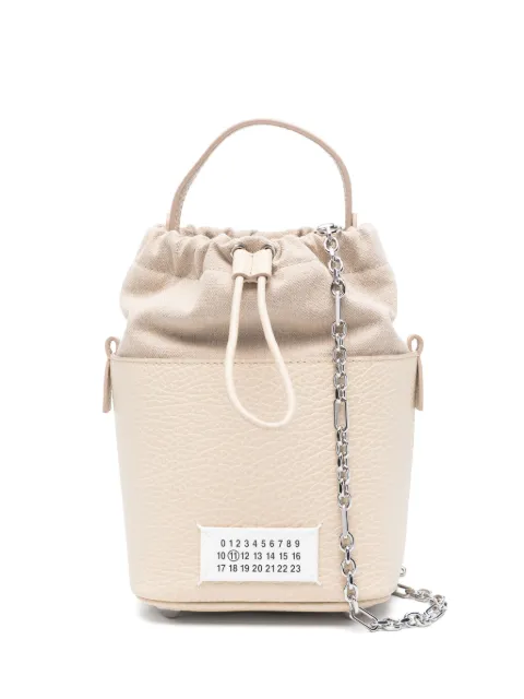 Maison Margiela small 5AC bucket bag Neutrals S61WG0035P4348