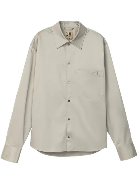 CamperLab logo-print shirt Grey AU00027002