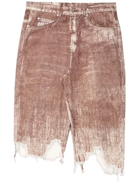 CamperLab distressed denim skirt Red AU00032003