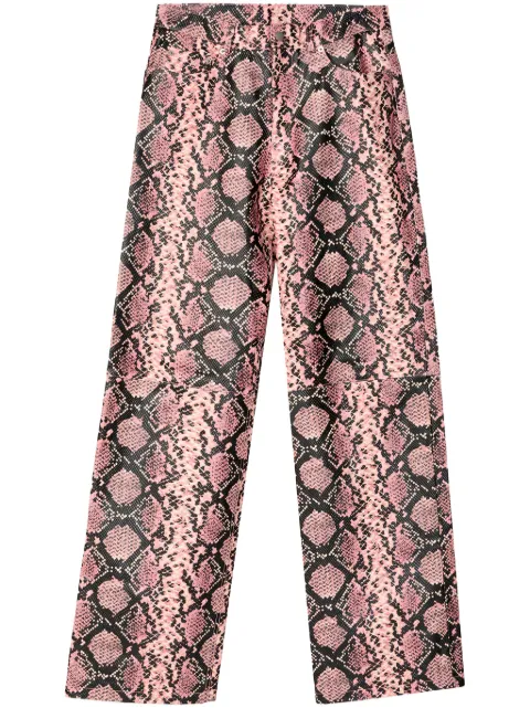 CamperLab leather trousers Pink AU00024003