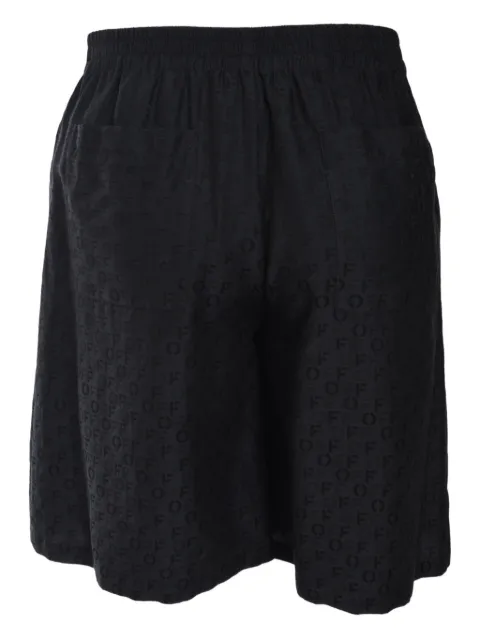 Off-White jacquard bermuda shorts Black OMCB092C99FAB0011000