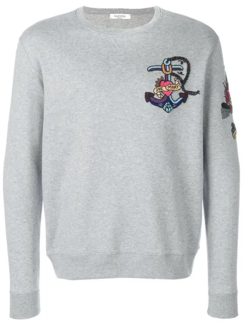 Valentino Garavani embroidered sweatshirt Grey VMF08F4TV