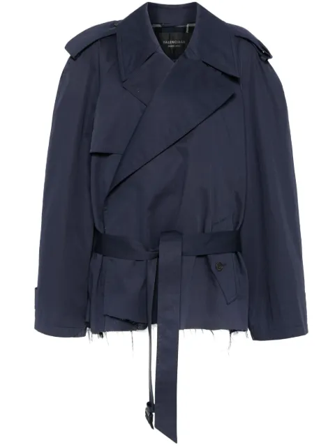 Balenciaga belted jacket Blue 814615TBP01